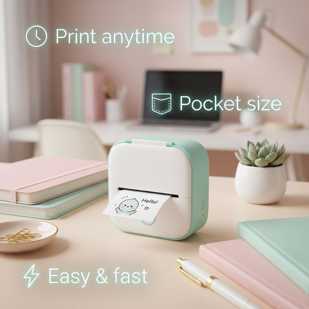 Portable Mini Printer By Finelly