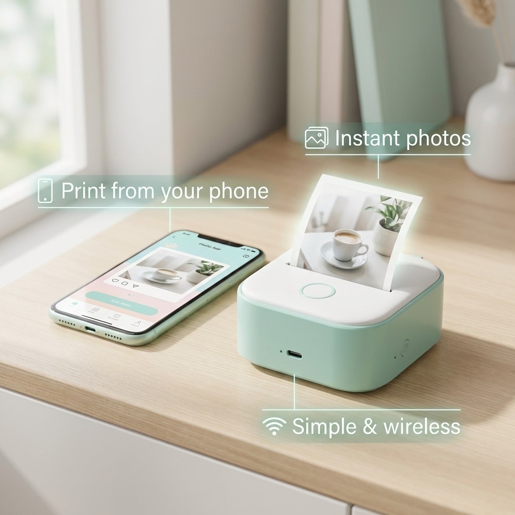 Portable Mini Printer By Finelly