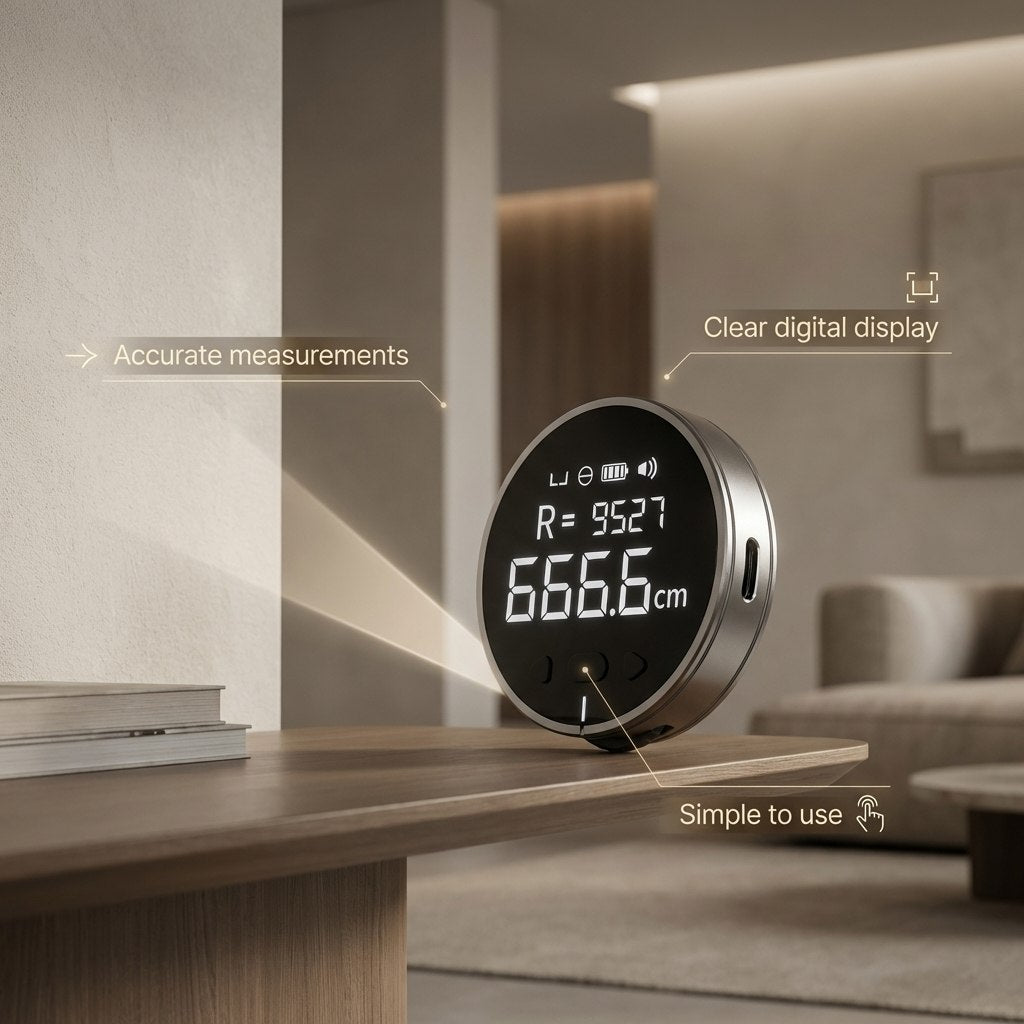 Electronic Measuring Ruler By Finelly