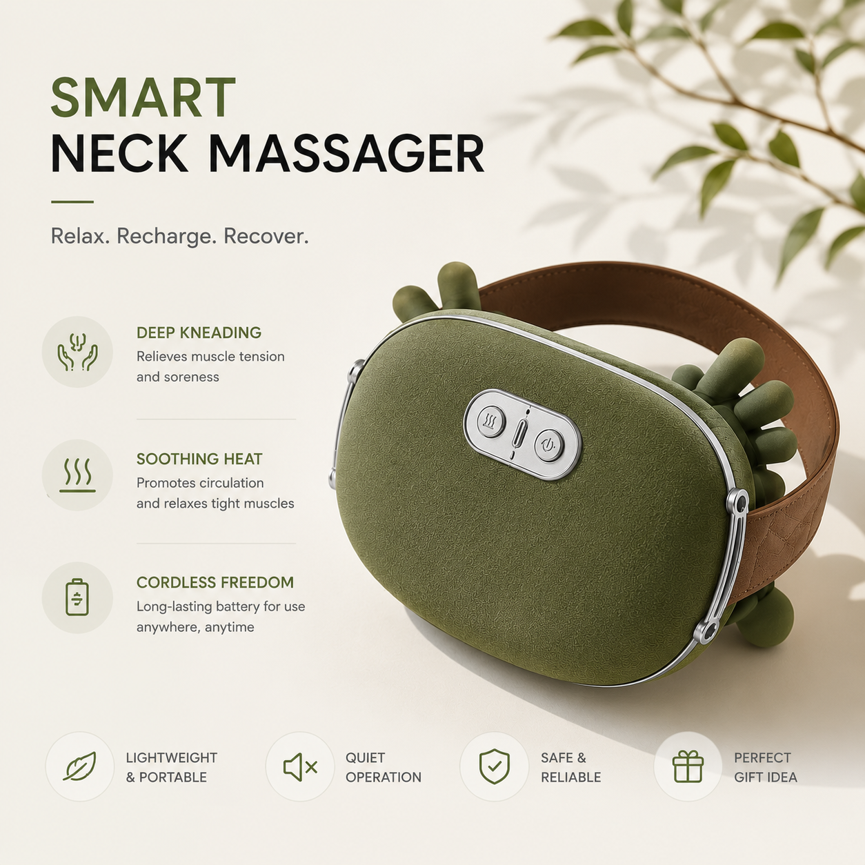Neck And Shoulder Muscle Massager By Finelly